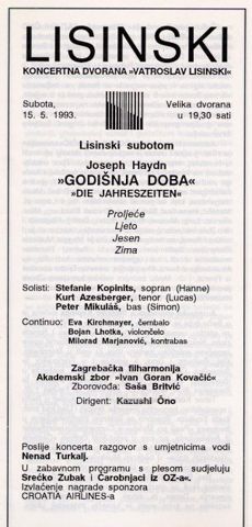 Programm 1993 Zagreb