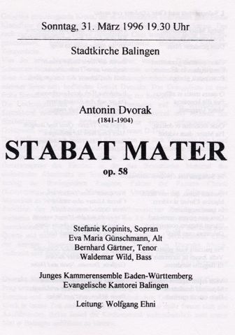 Programm 1996 Balingen
