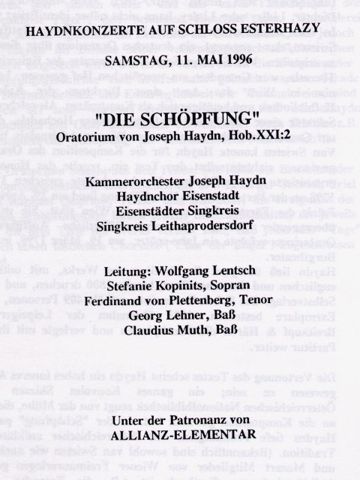 Programm 1996 Eisenstadt