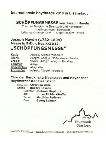 Programm 2010 Eisenstadt